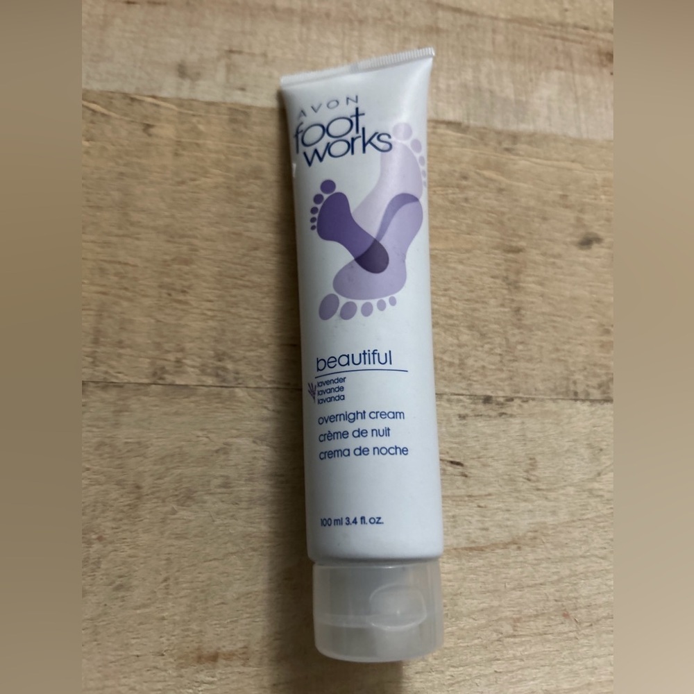 Avon Foot Works Beautiful Lavender Overnight Cream 3.4 oz. (100ml) NEW SEALED